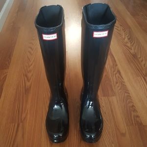 Hunter Original Adjustable Calf Rain Boot Sz 8